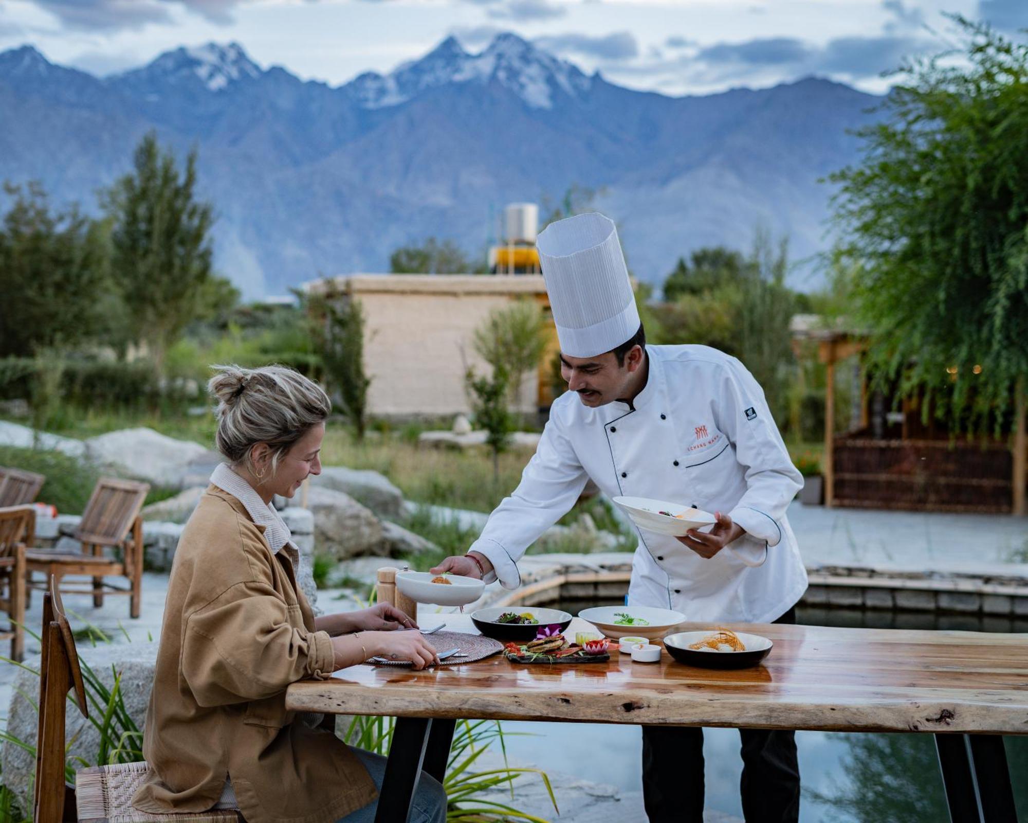 Hotel Lchang Nang Retreat-The House Of Trees-Nubra Valley Sumur Exterior foto